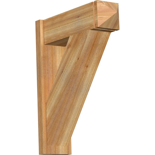Ekena Millwork Traditional Arts & Crafts Rough Sawn Outlooker, Western Red Cedar, 8"W x 26"D x 32"H OUT08X26X32TRA03RWR - main